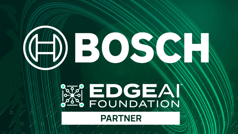 New Strategic Partner: Welcome BOSCH to the EDGE AI FOUNDATION